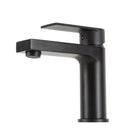 Prato Bathroom Single Lever Basin Mixer Tap Matte Black