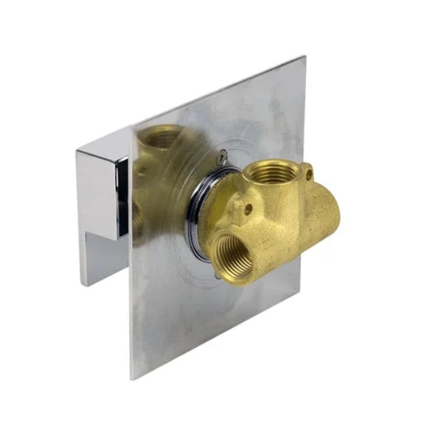 Quadro Wall Mounted Bath and Shower Mixer Chrome