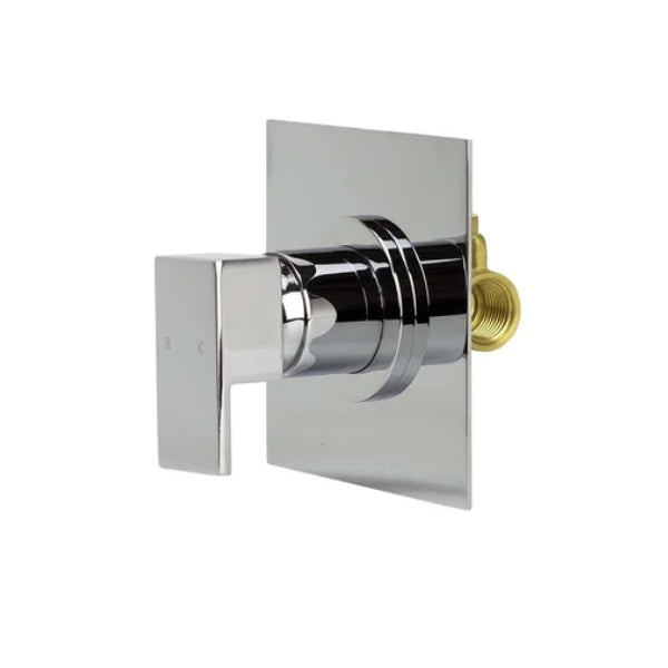 Quadro Wall Mounted Bath and Shower Mixer Chrome