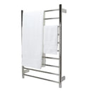 Ezy Fit Heated Towel Rail Round Tube Dual Wired W600Mm X H920Mm Nickel