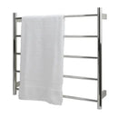 Ezy Fit Heated Towel Rail Round Tube Dual Wired W750Mm X H700Mm Nickel