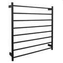 Ezy Fit Heated Towel Rail Round Tube Dual Wired W900Mm X H920Mm Black