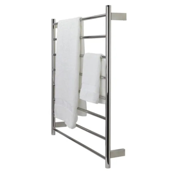 Ezy Fit Heated Towel Rail Round Tube Dual Wired W900Mm X H920Mm Polish