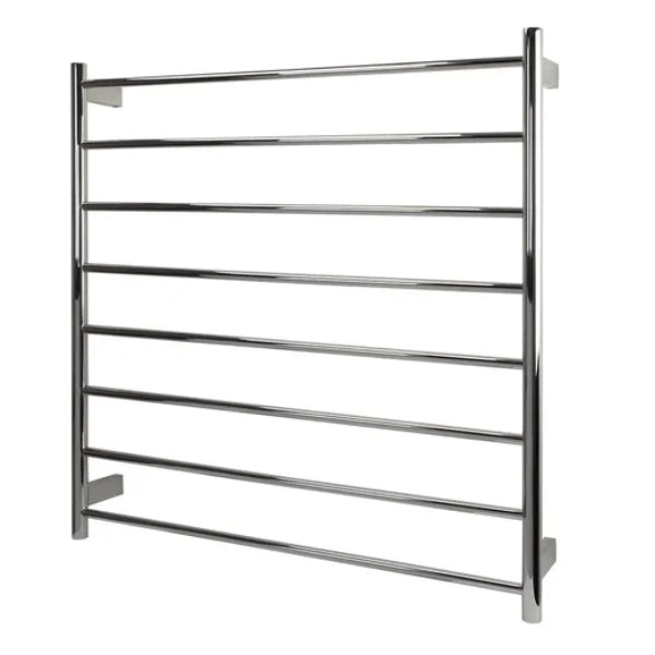 Ezy Fit Heated Towel Rail Round Tube Dual Wired W900Mm X H920Mm Polish