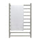 Fit Heated Towel Rail Square Tube Dual Wired W600mm X H920mm Polish