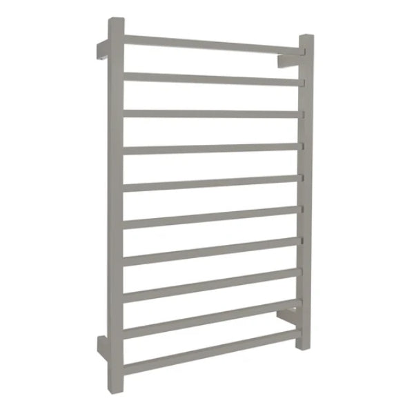 Fit Heated Towel Rail Square Tube Dual Wired W600mm X H920mm Polish