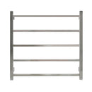 Fit Heated Towel Rail Square Tube Dual Wired W750mm X H700mm Polish