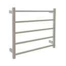 Fit Heated Towel Rail Square Tube Dual Wired W750mm X H700mm Polish