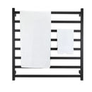 Ezy Fit Heated Towel Rail Square Tube Dual Wired W900Mm X H920Mm Black