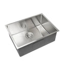 Stainless Steel Kitchen Laundry Sink 600mm Single Bowl Top Under Mount