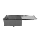 Stainless Steel Kitchen Sink 960mm Single Bowl with Drainer Top Under