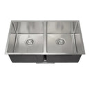 Stainless Steel Kitchen Sink 770mm Double Bowl Top Under Mount