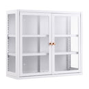 Buffet Cabinet Sideboard Wall Mounted Clear Display Storage 60cm White