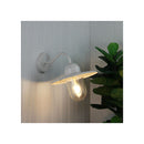 White Retro Angled Outdoor Wall Light