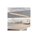 150Cm Ash Wood Tri Colour Led Linear Pendant