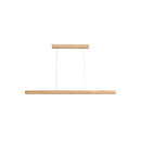 150Cm Ash Wood Tri Colour Led Linear Pendant