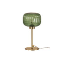 Ribbed Optic Glass Table Lamp