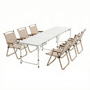 7pc Camping Table Chair Set Outdoor Folding Aluminium Portable Picnic