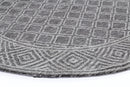 Wisteria Arc Grey Round Cotton Rug