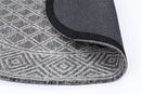 Wisteria Arc Grey Round Cotton Rug