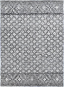 Blossom Bay Charcoal Beige Cotton Rug