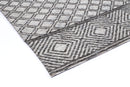 Blossom Bay Charcoal Beige Cotton Rug