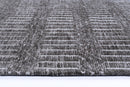 Winter Arc Charcoal Beige Cotton Rug