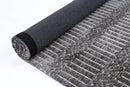 Winter Arc Charcoal Beige Cotton Rug