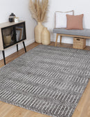 Sunset Arc Grey Cotton Rug