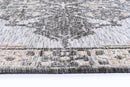 Solstice Arc Charcoal Beige Cotton Rug