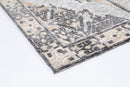Solstice Arc Charcoal Beige Cotton Rug