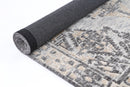 Solstice Arc Charcoal Beige Cotton Rug