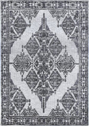 Saffron Arc Grey Cotton Rug