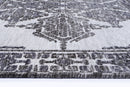 Saffron Arc Grey Cotton Rug