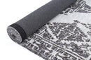 Saffron Arc Grey Cotton Rug