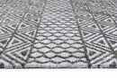 Olive Arc Grey Cotton Rug