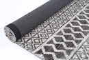 Olive Arc Grey Cotton Rug
