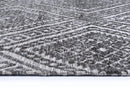 Misty Arc Charcoal Beige Cotton Rug