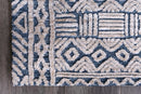 Evergreen Marsh Blue Tribal Rug