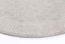 Cedar Bay Cream Diamond Round Rug