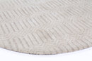 Tamarind Arc Cream Round Cotton Rug