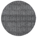 Starlight Arc Grey Round Cotton Rug