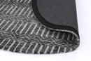 Starlight Arc Grey Round Cotton Rug