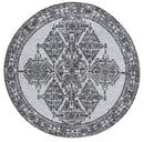 Rosewood Arc Grey Round Cotton Rug