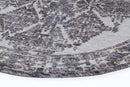 Rosewood Arc Grey Round Cotton Rug