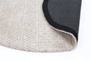 Opal Arc Cream Round Cotton Rug