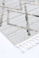 Azure Arc Cream Taupe Geometric Rug