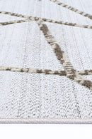 Cedar Arc Cream Beige Geometric Rug