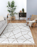 Cedar Arc Cream Beige Geometric Rug