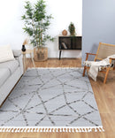Celeste Arc Grey Ash Rug